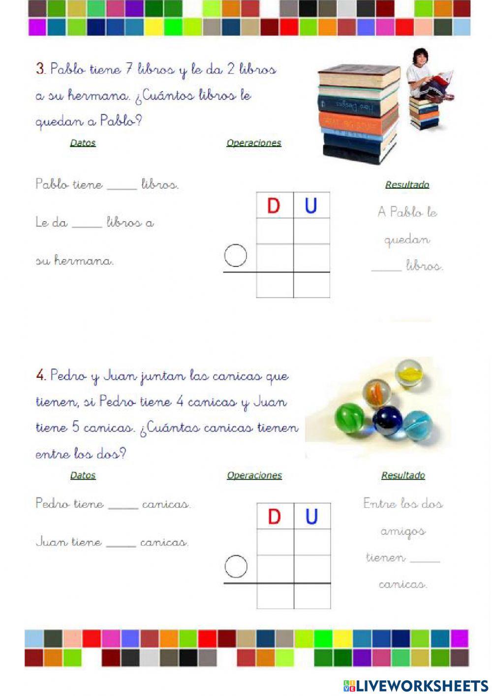 Problemas 1º primaria