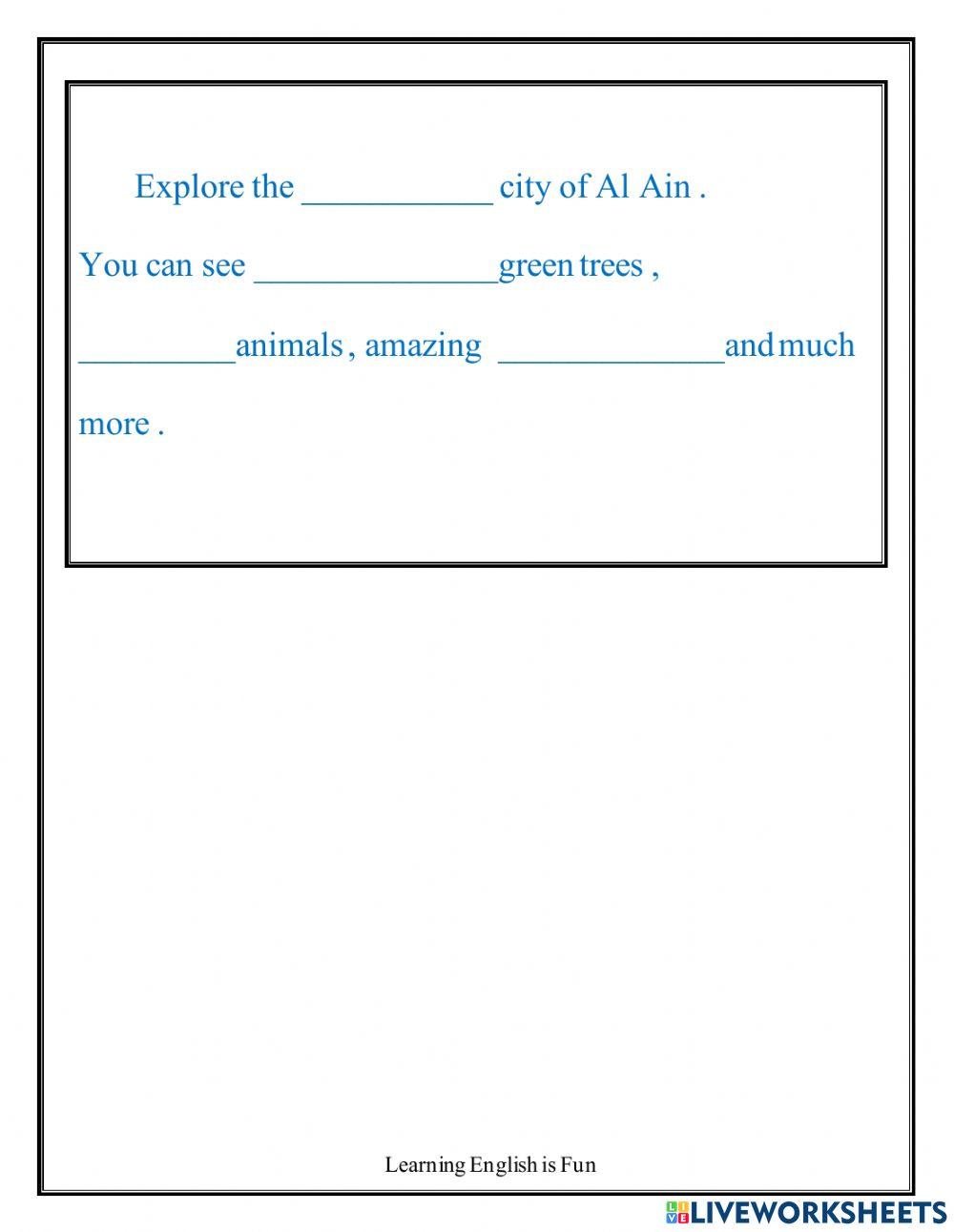 Grade 5 unit 6 lesson 3 reading activity online exercise for live