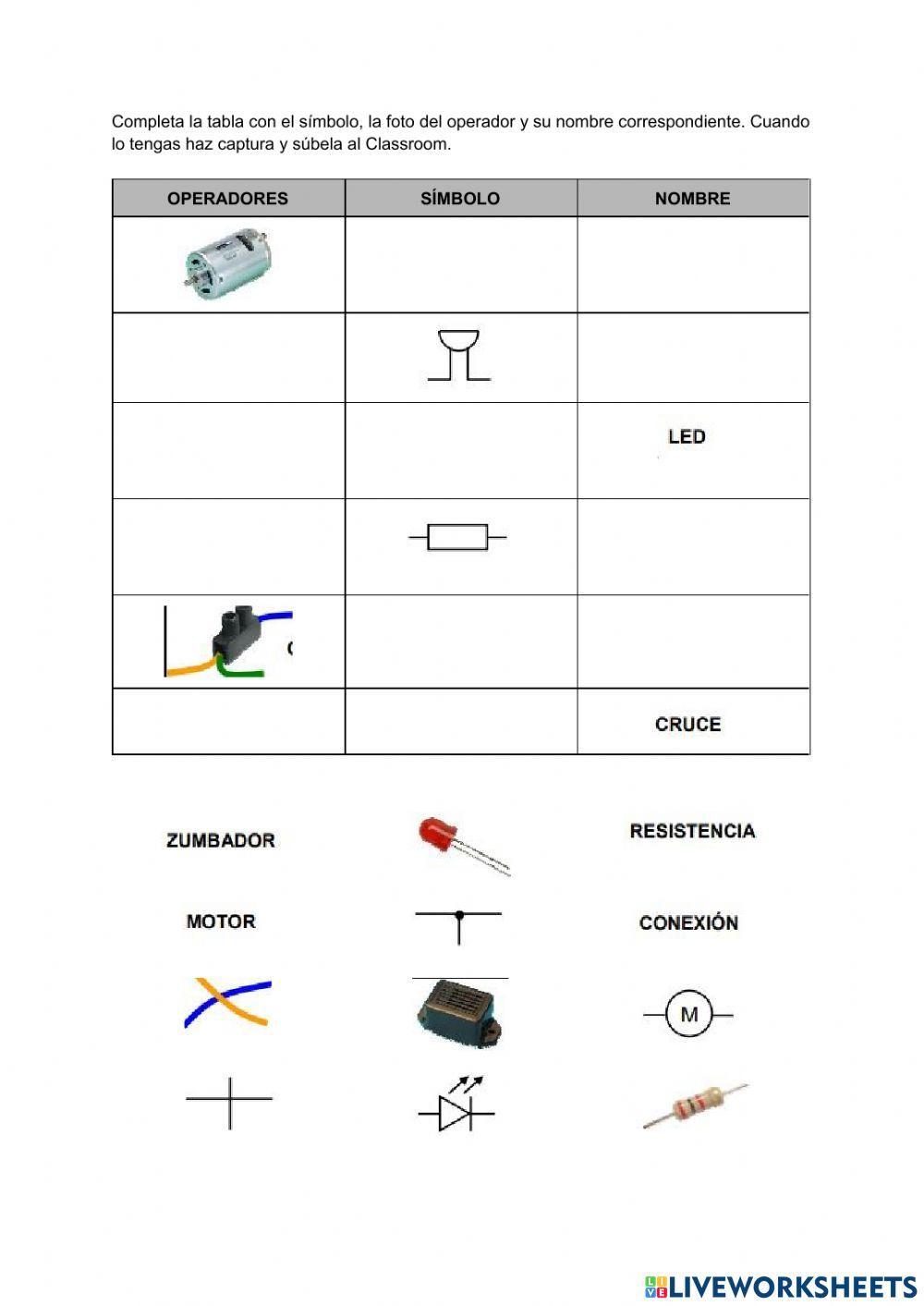 Ficha 2 símbolos eléctricos