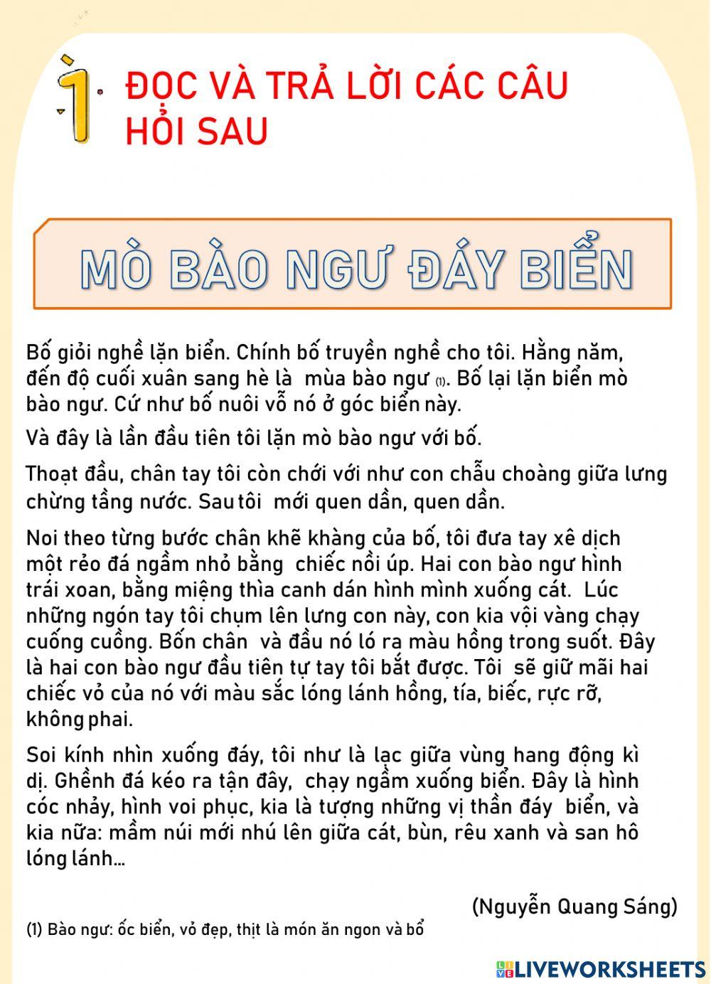 Phiếu bài tập cuối tuần 30
