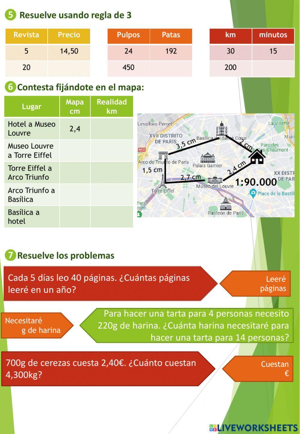 Repaso tema 6 Matemáticas 6º Repaso tema 6 Matemáticas 6º