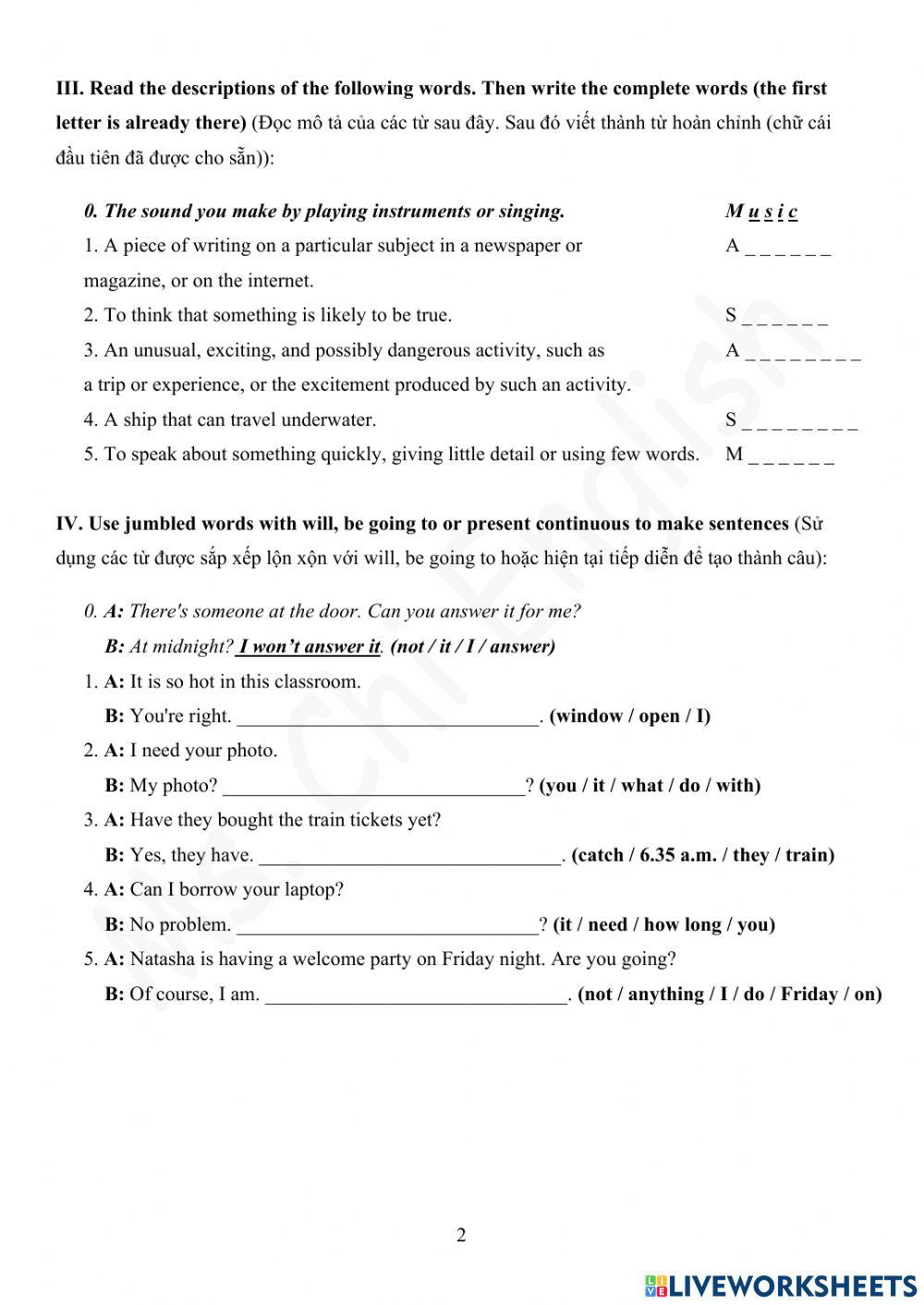 07.02.22-Gold-A2-U6-Vocab-Revision