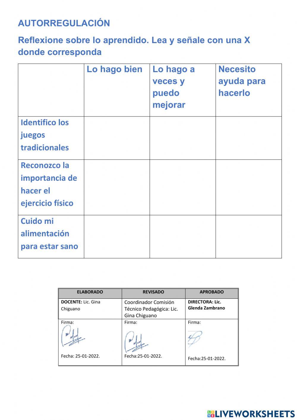 Evaluación