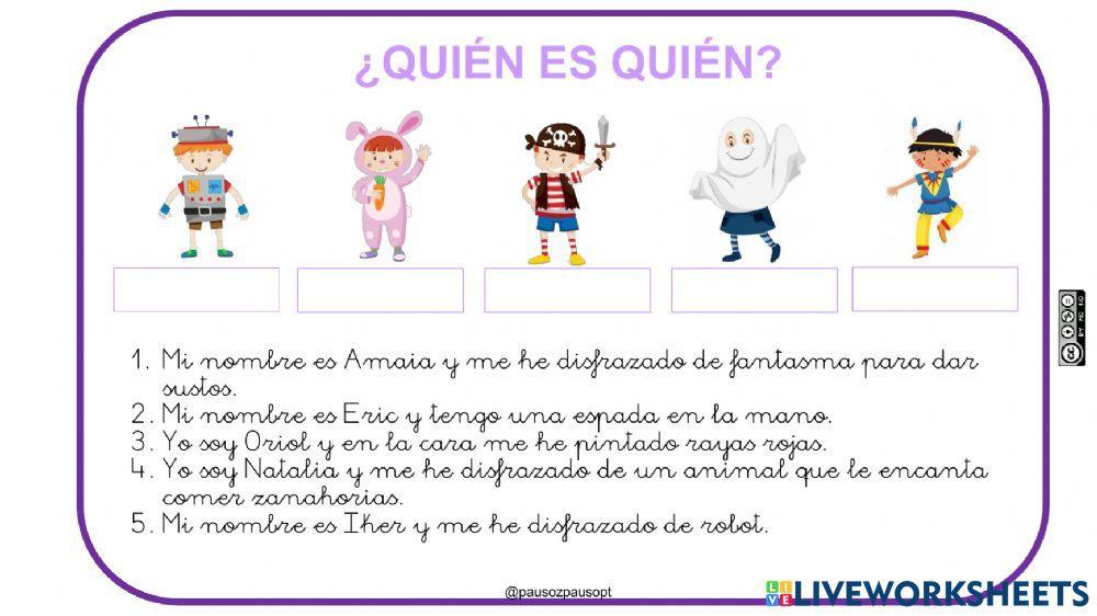 ¿Quién es quien? ¿Quién es quien?