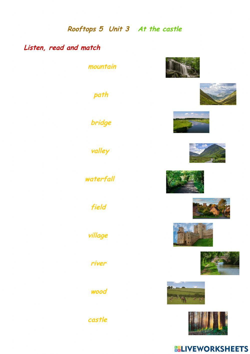 Rooftops 5  Unit 3  At the castle (countryside)