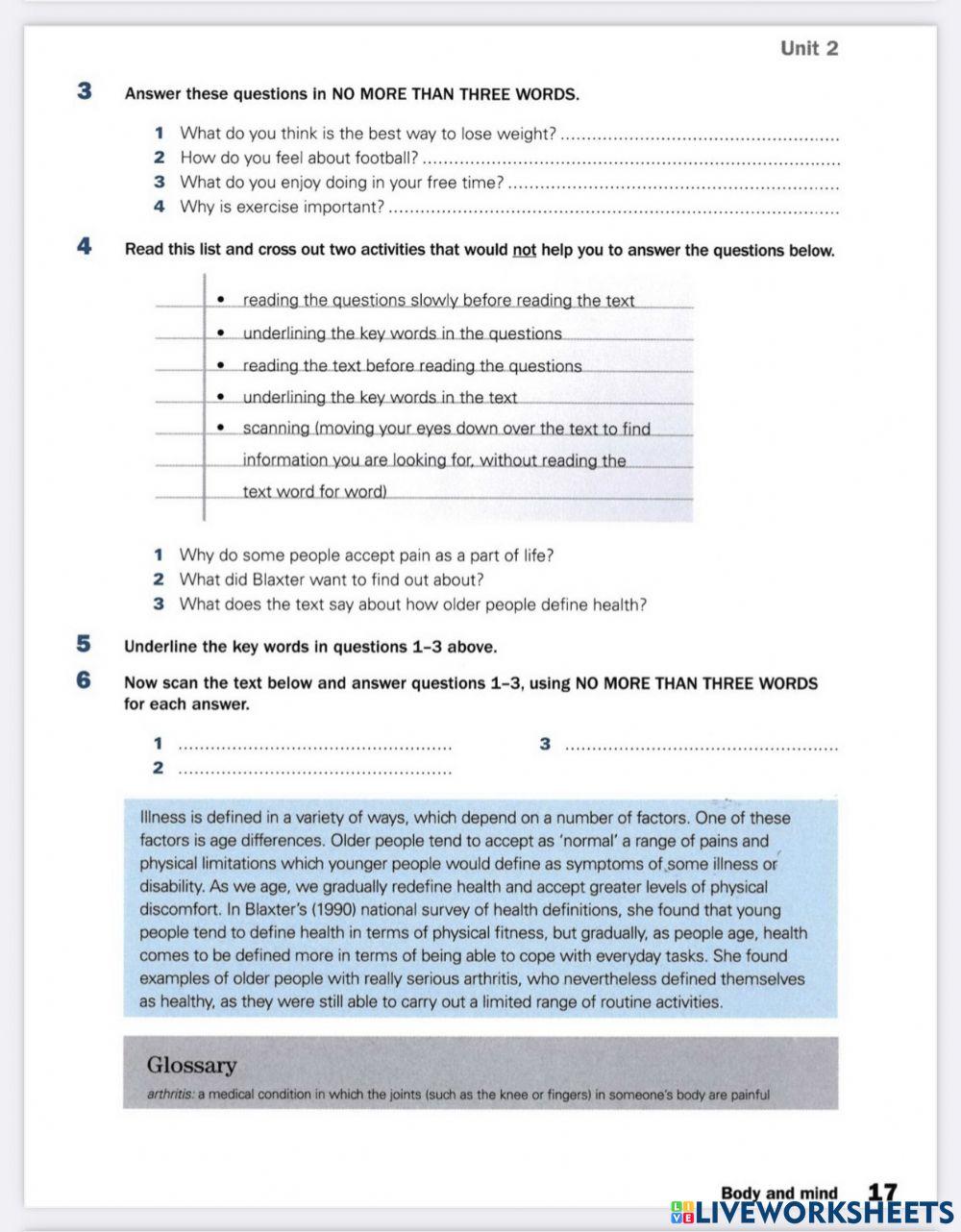 Get ready for IELTS Reading Unit 2.4