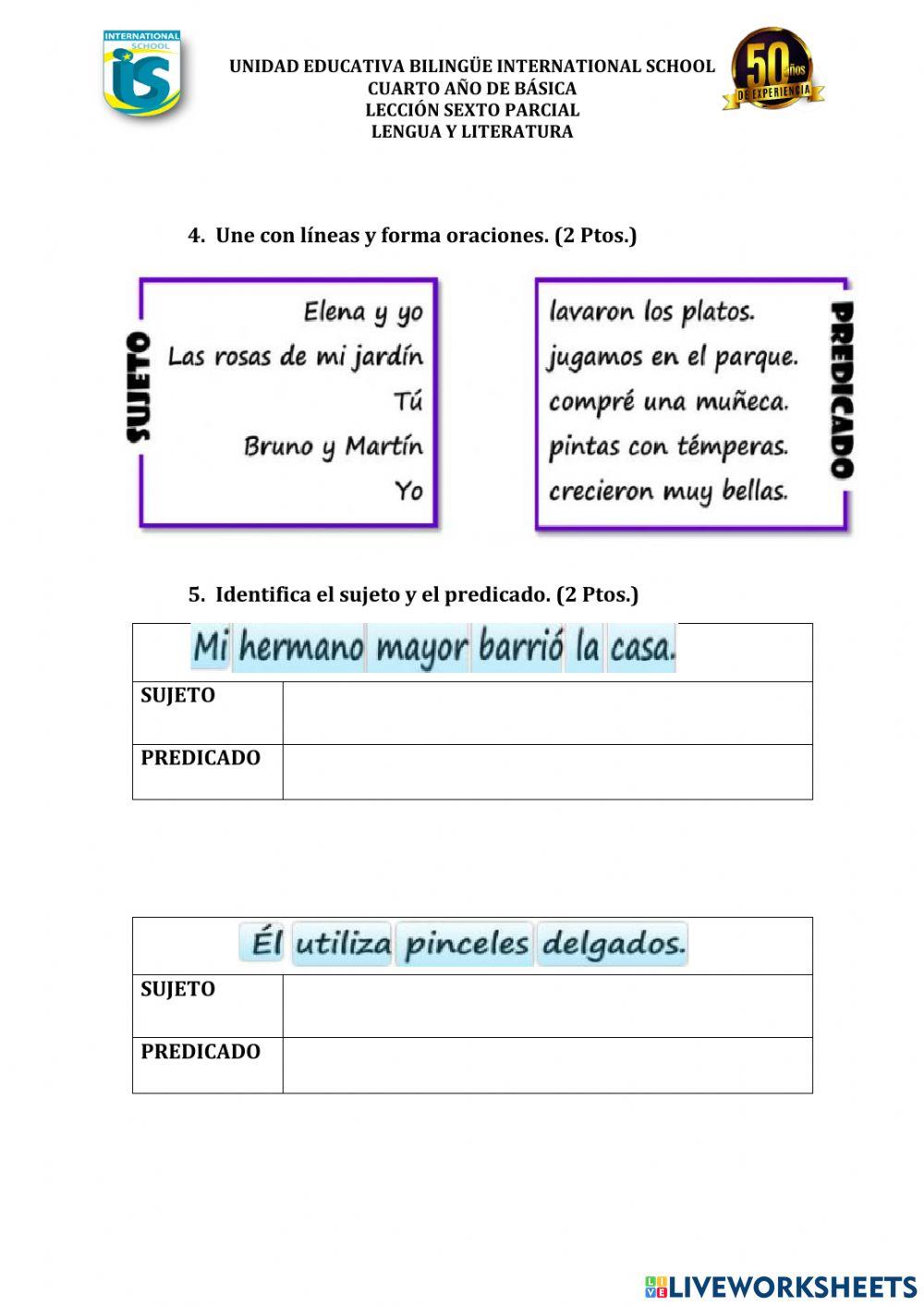 Lección sexto parcial