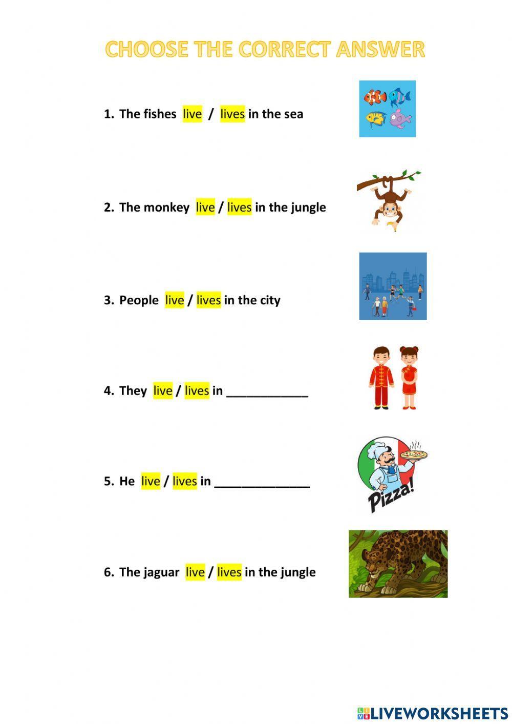 Live - lives in - Countries II