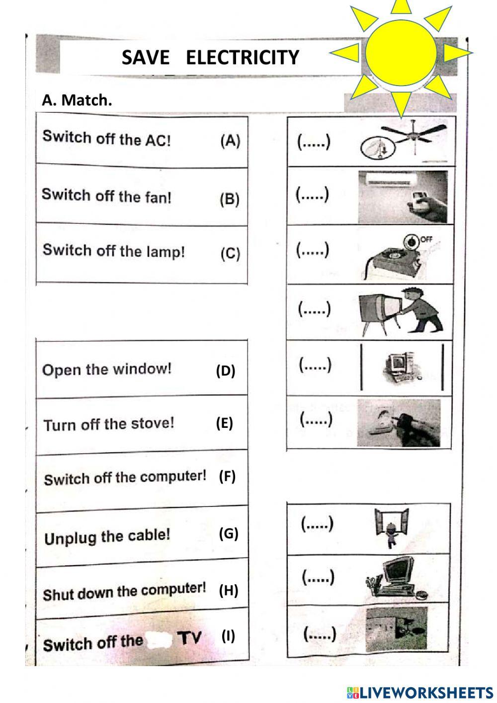 Saving Energy (Science 3)