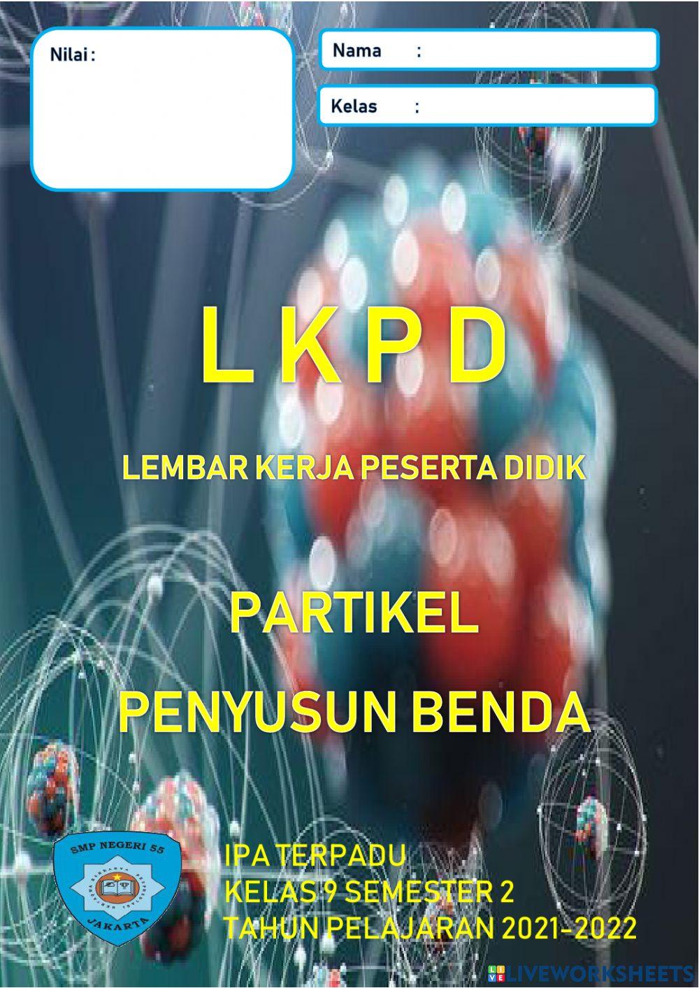 Lkpd partikel penyusun benda