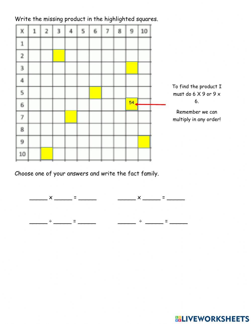 Multiplication Practice