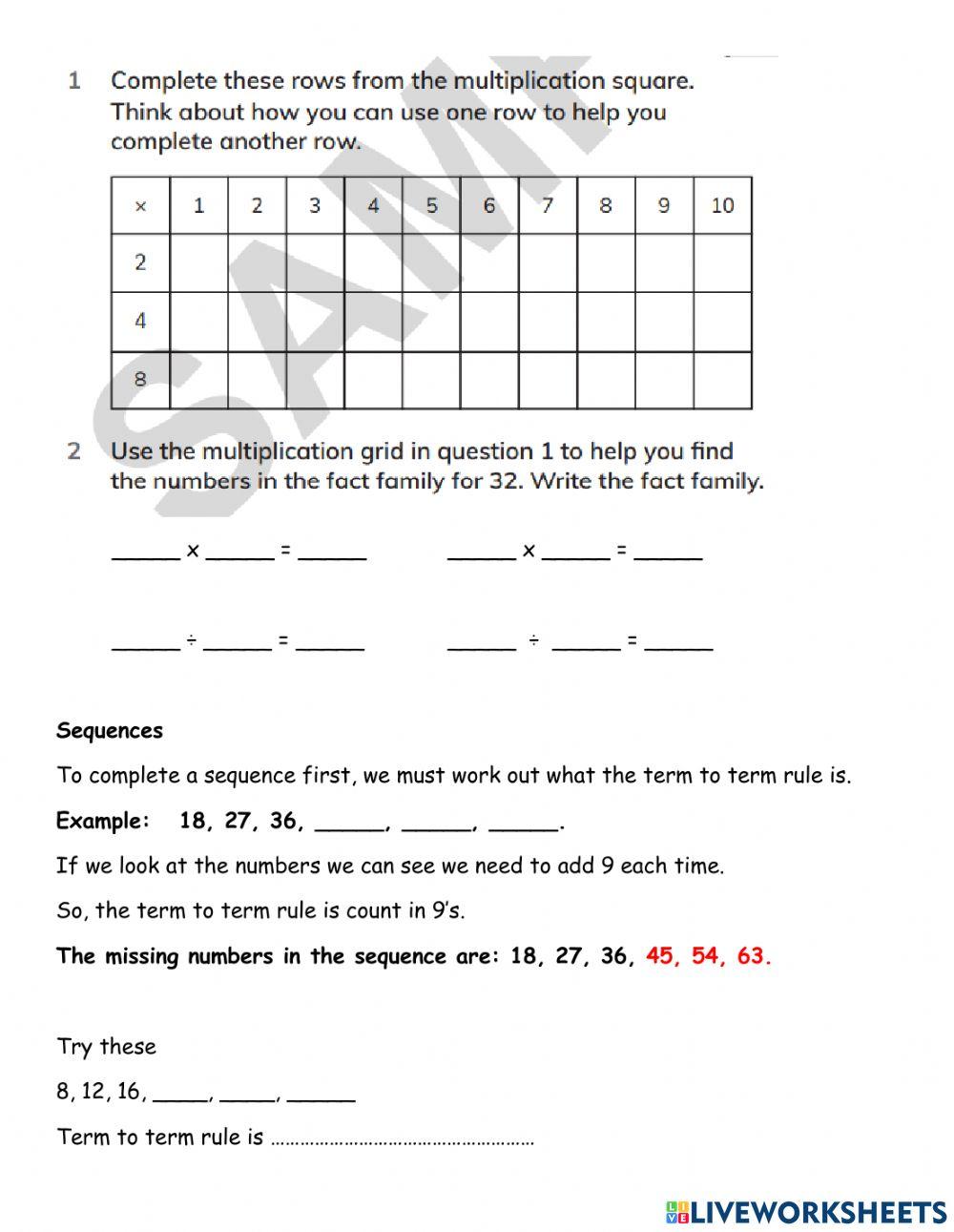 Multiplication Practice