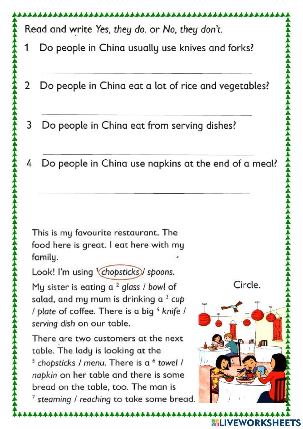 R&W 4 Unit 1 eating round the world part 2