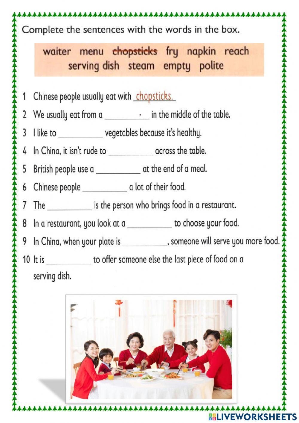 R&W 4 Unit 1 eating round the world part 2