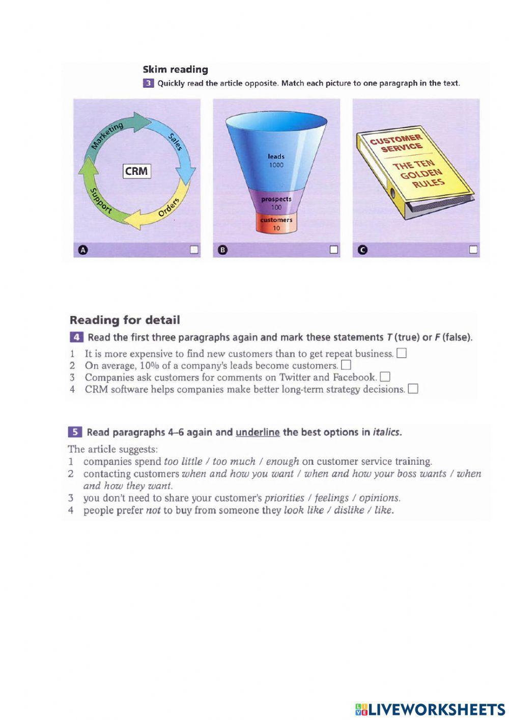 Reading Customer Service