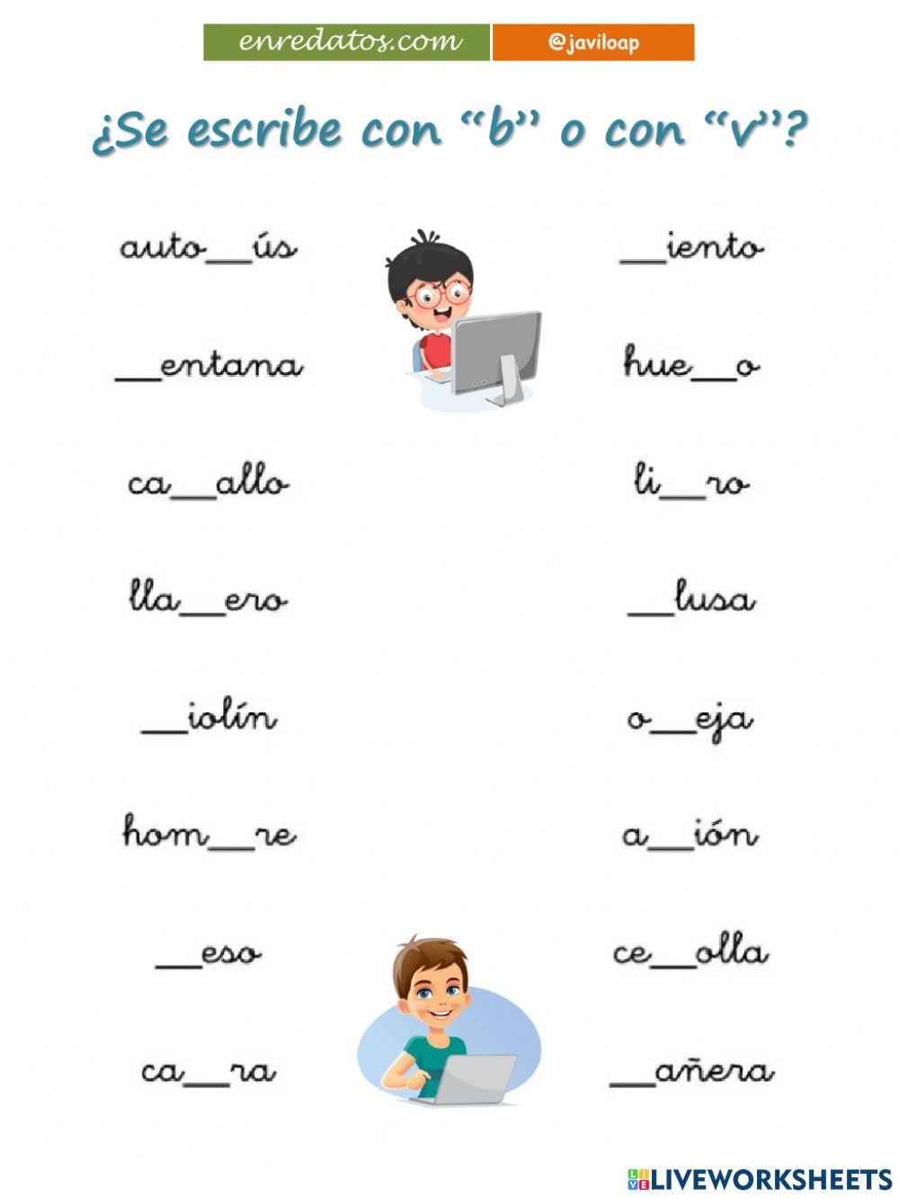 Ortografía b-v javiloap