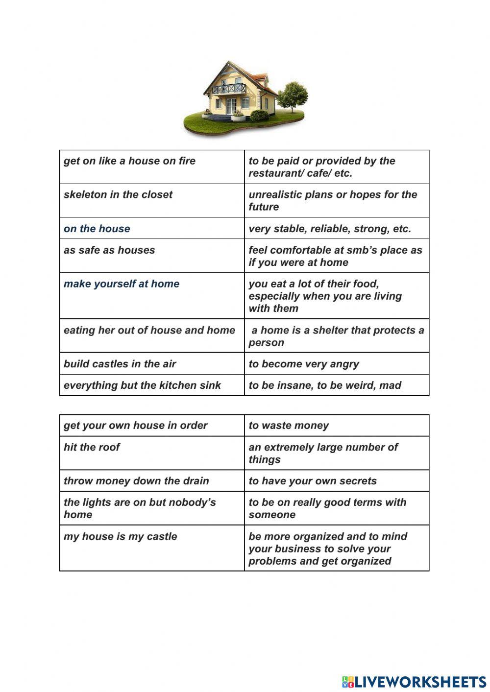 House idioms