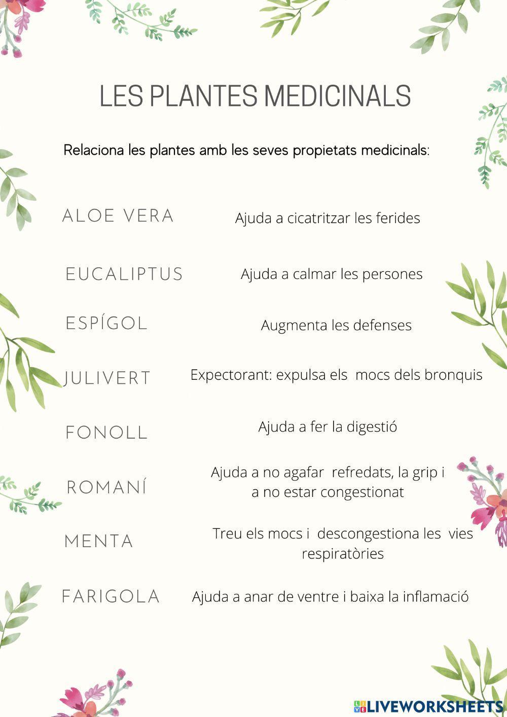 Les plantes medicinals