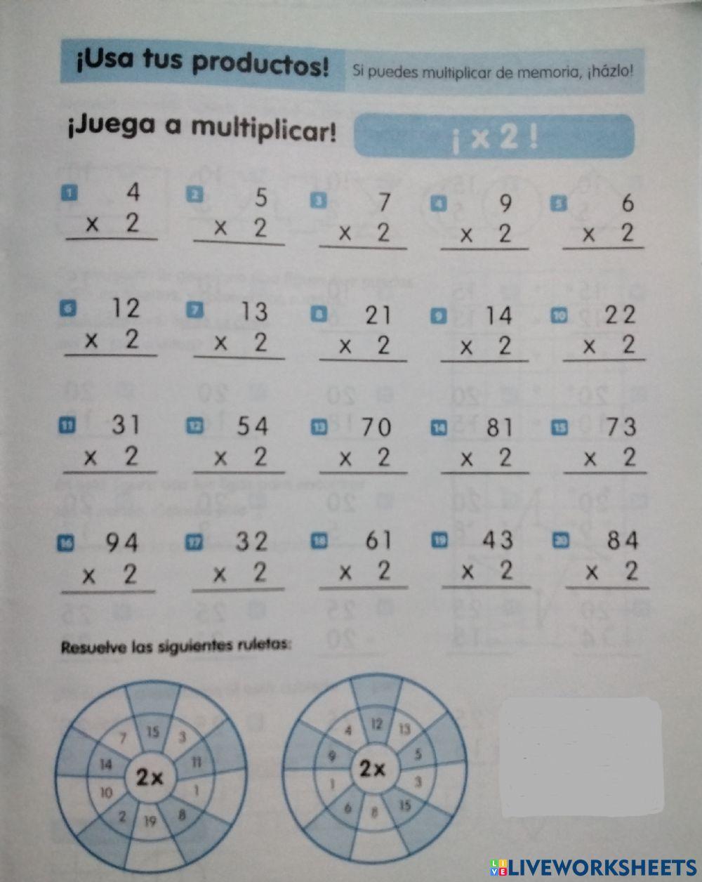 Multiplica por 2