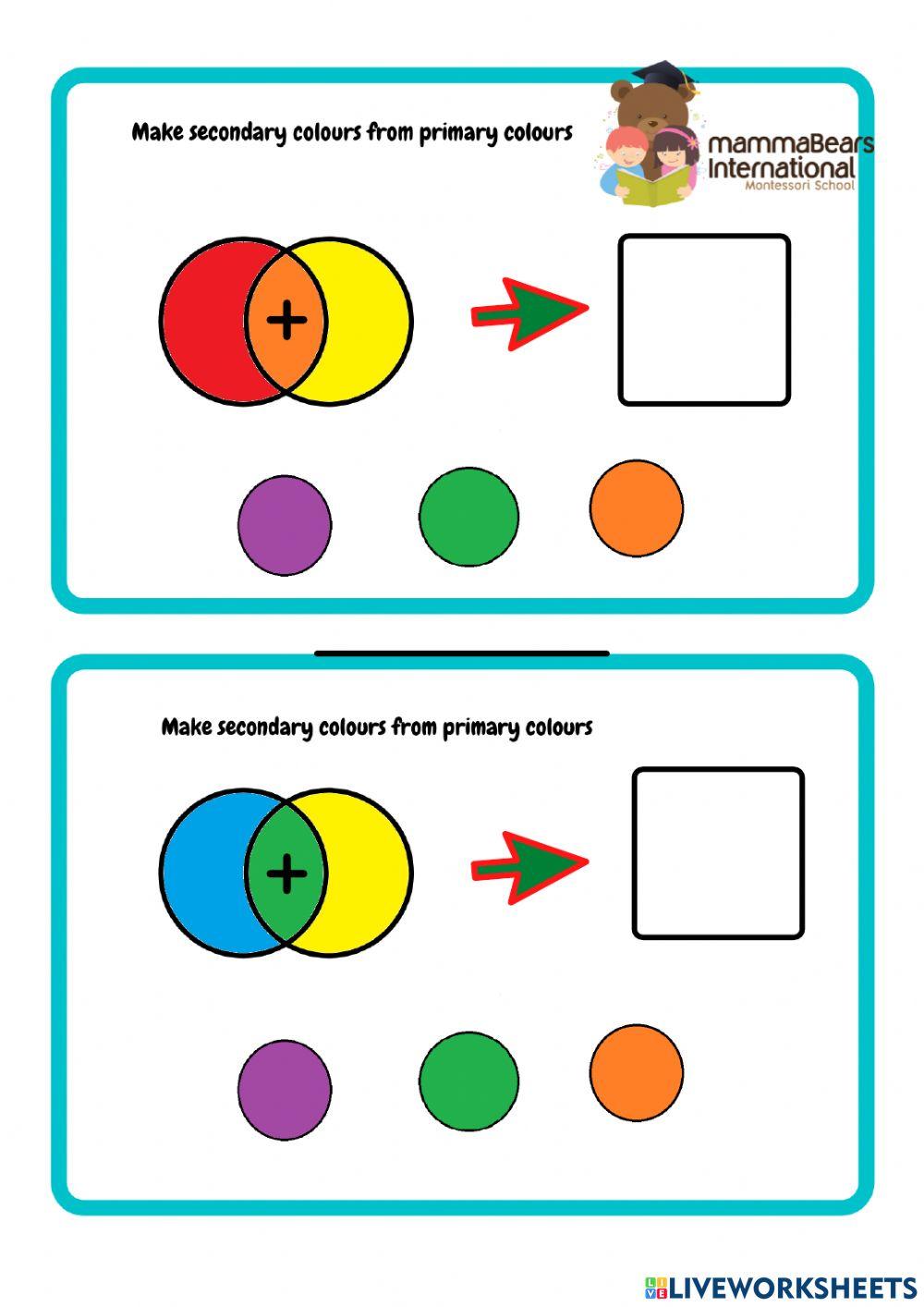 Make secondary colours