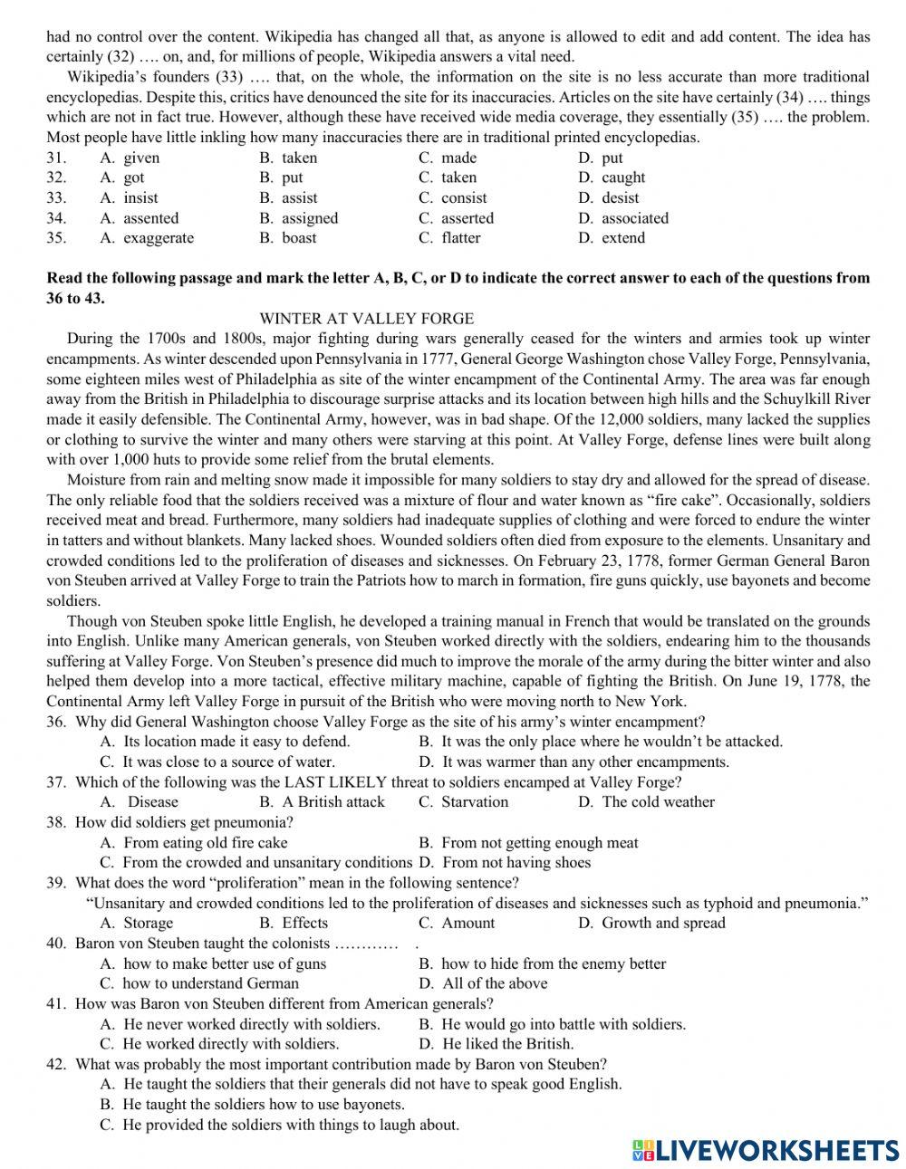 E9 - Đề luyện THPT - Mock test 1 - LTV