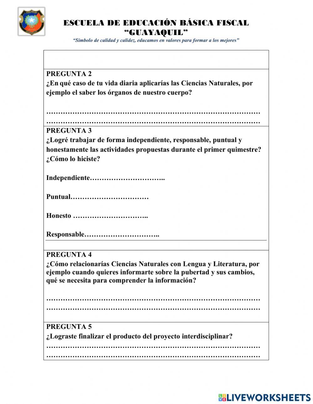 Examen quimestral nee