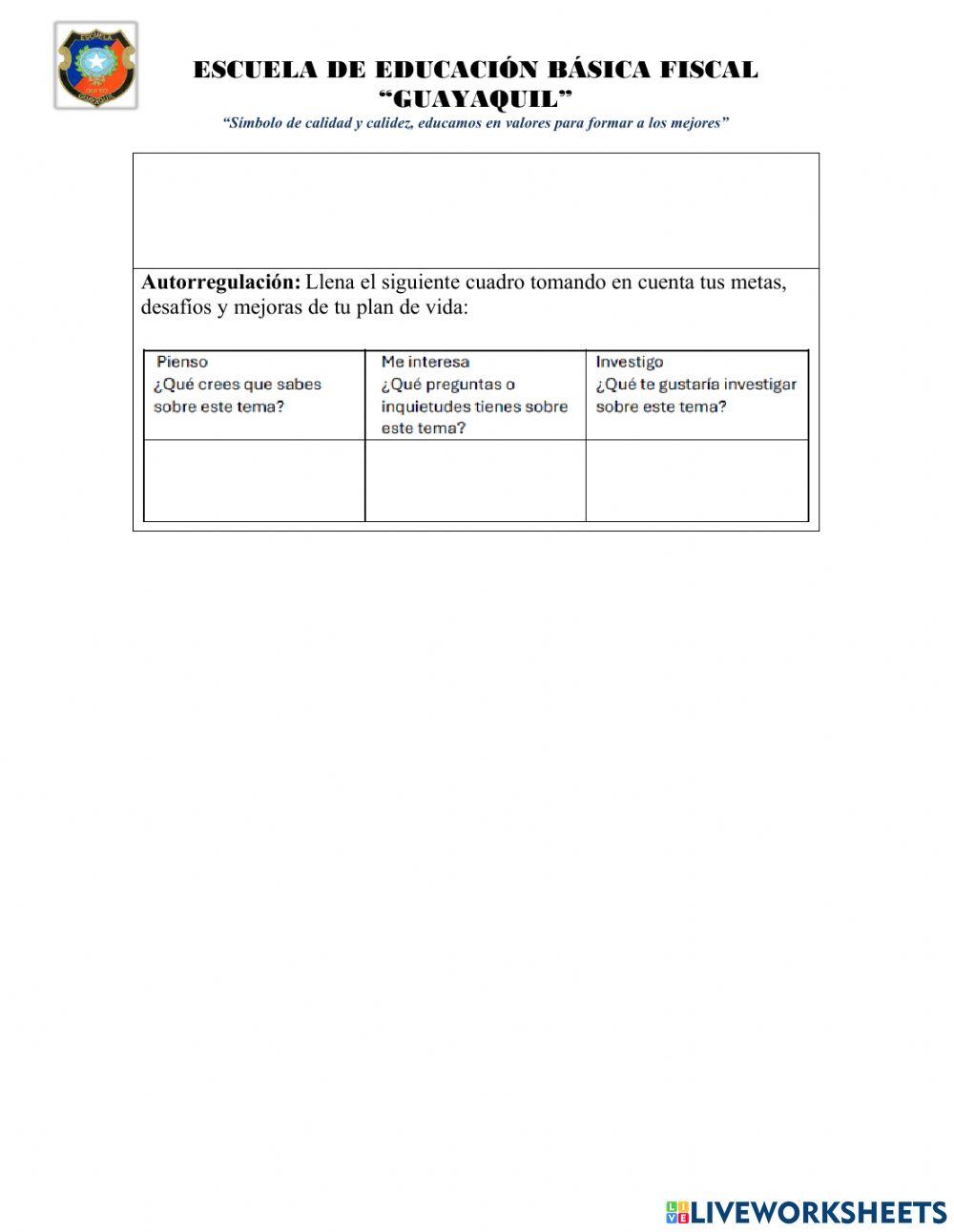 Examen quimestral nee
