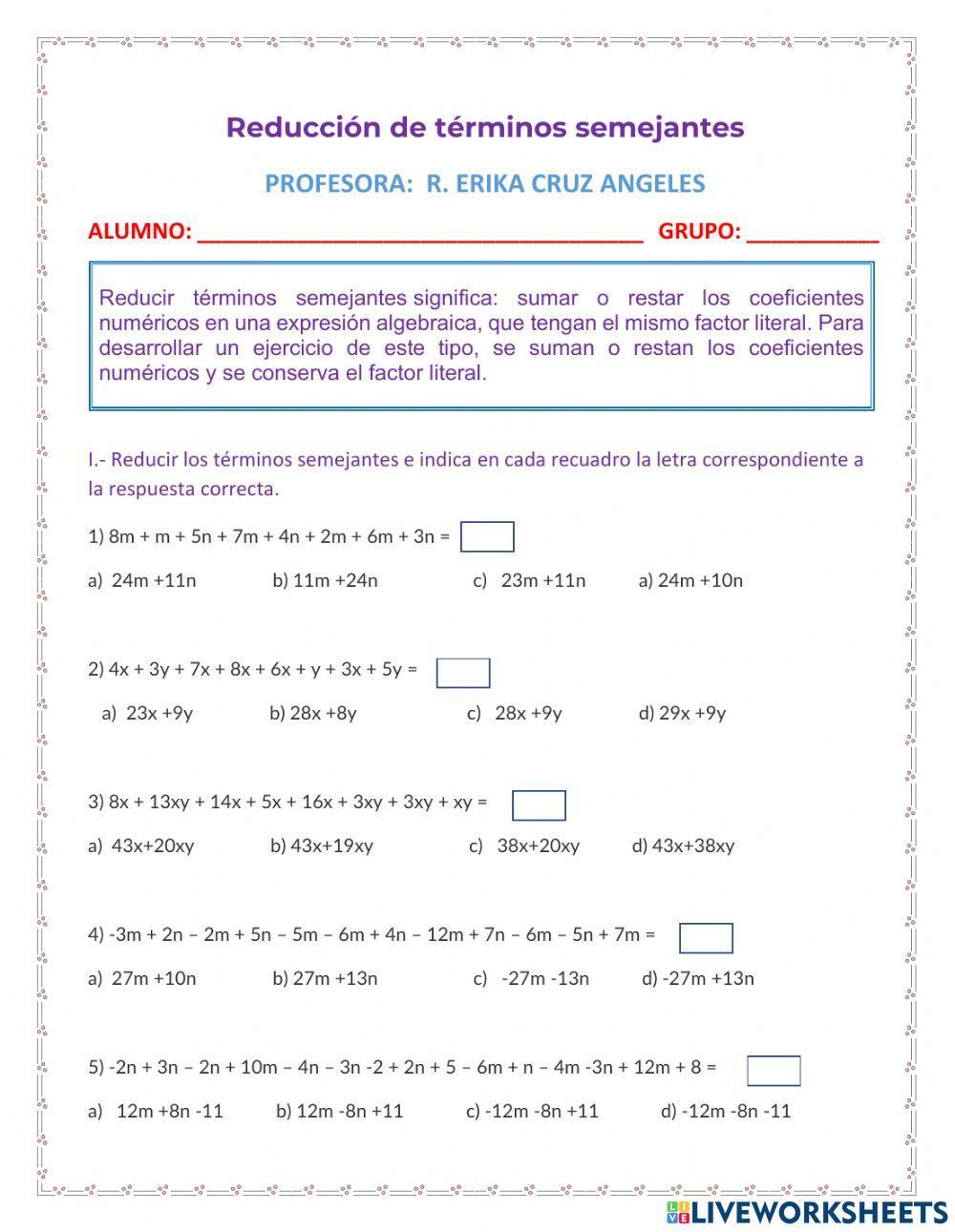 Introducción al álgebra