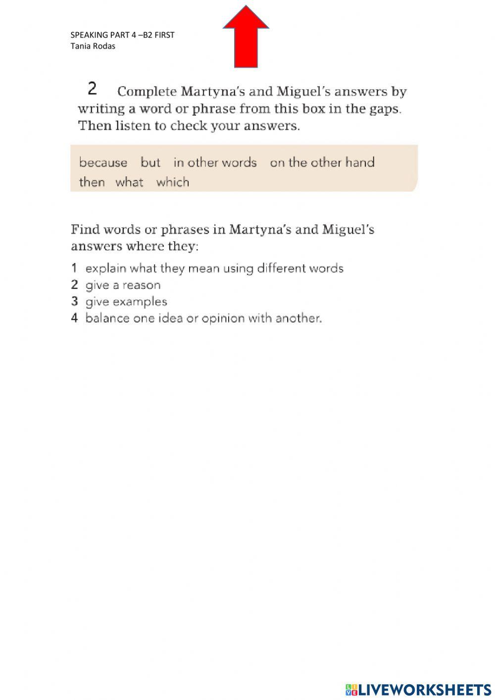 Speaking part 4 b2 first-fce