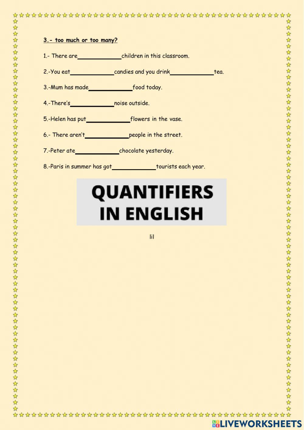 Quantifiers