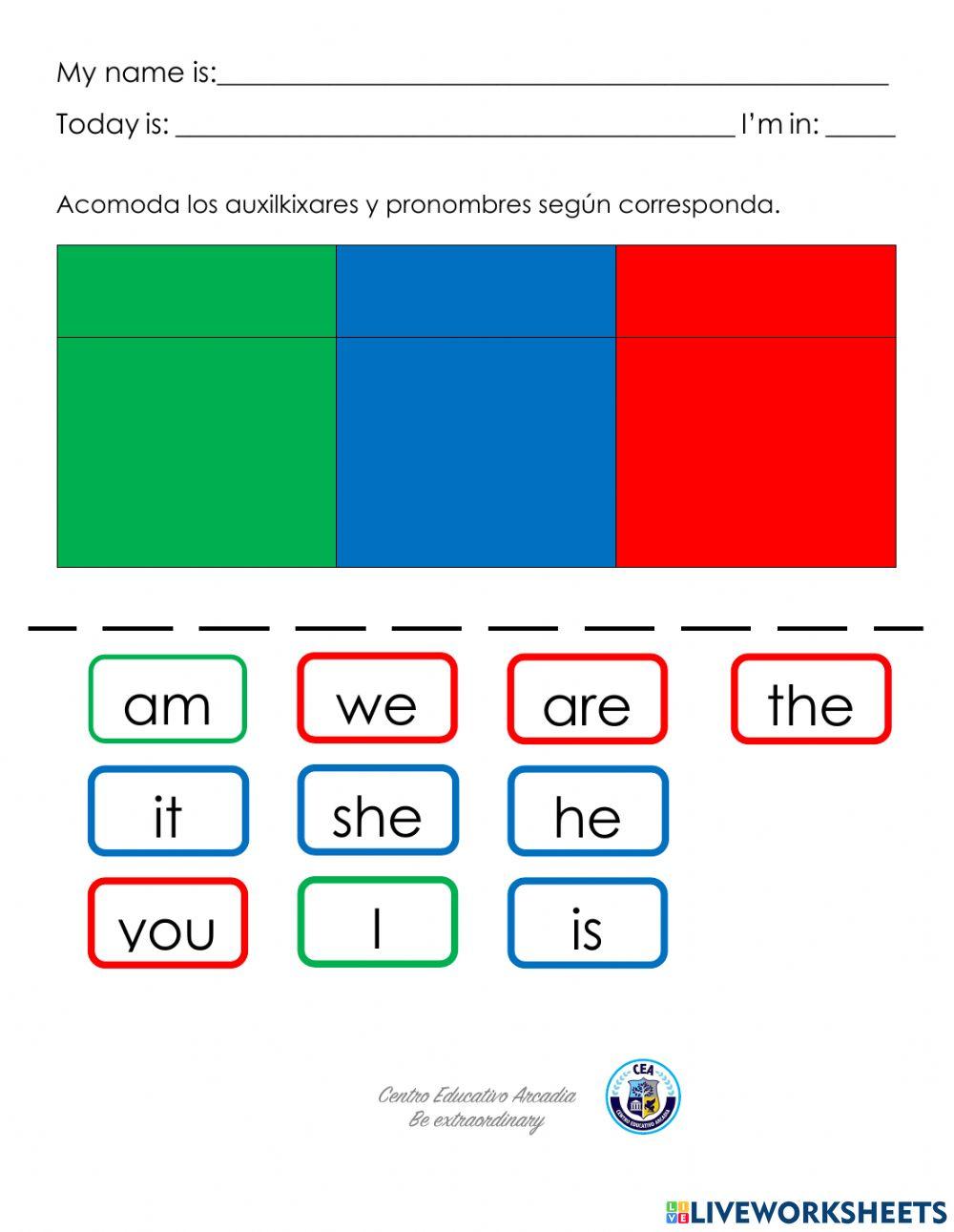 Verb to be afirmative