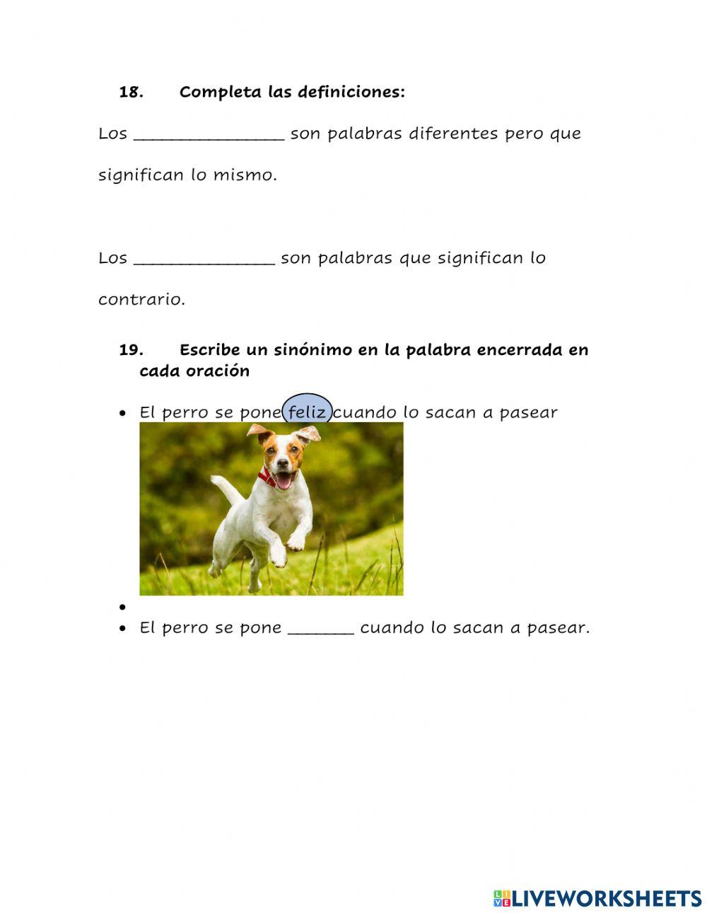 Examen Español Enero