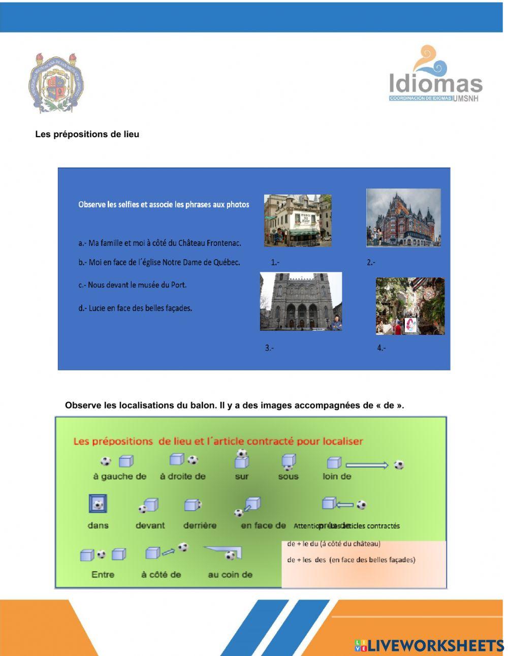 Préposition de lieu