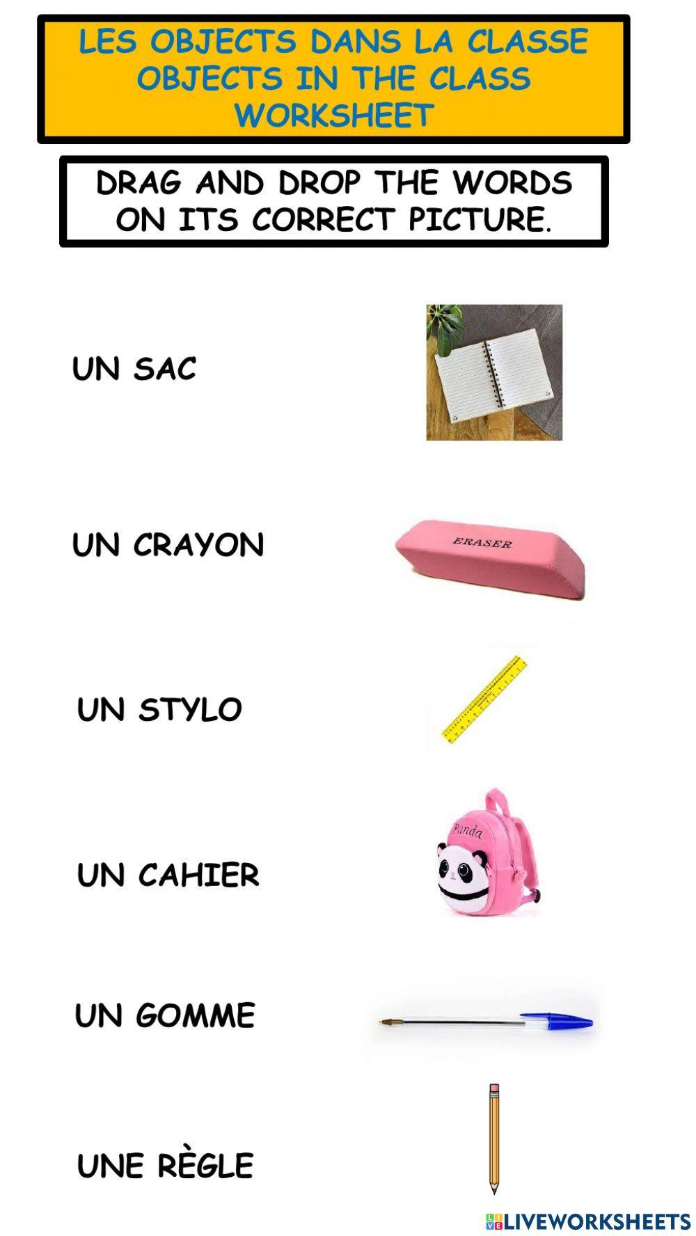 Objects in the class