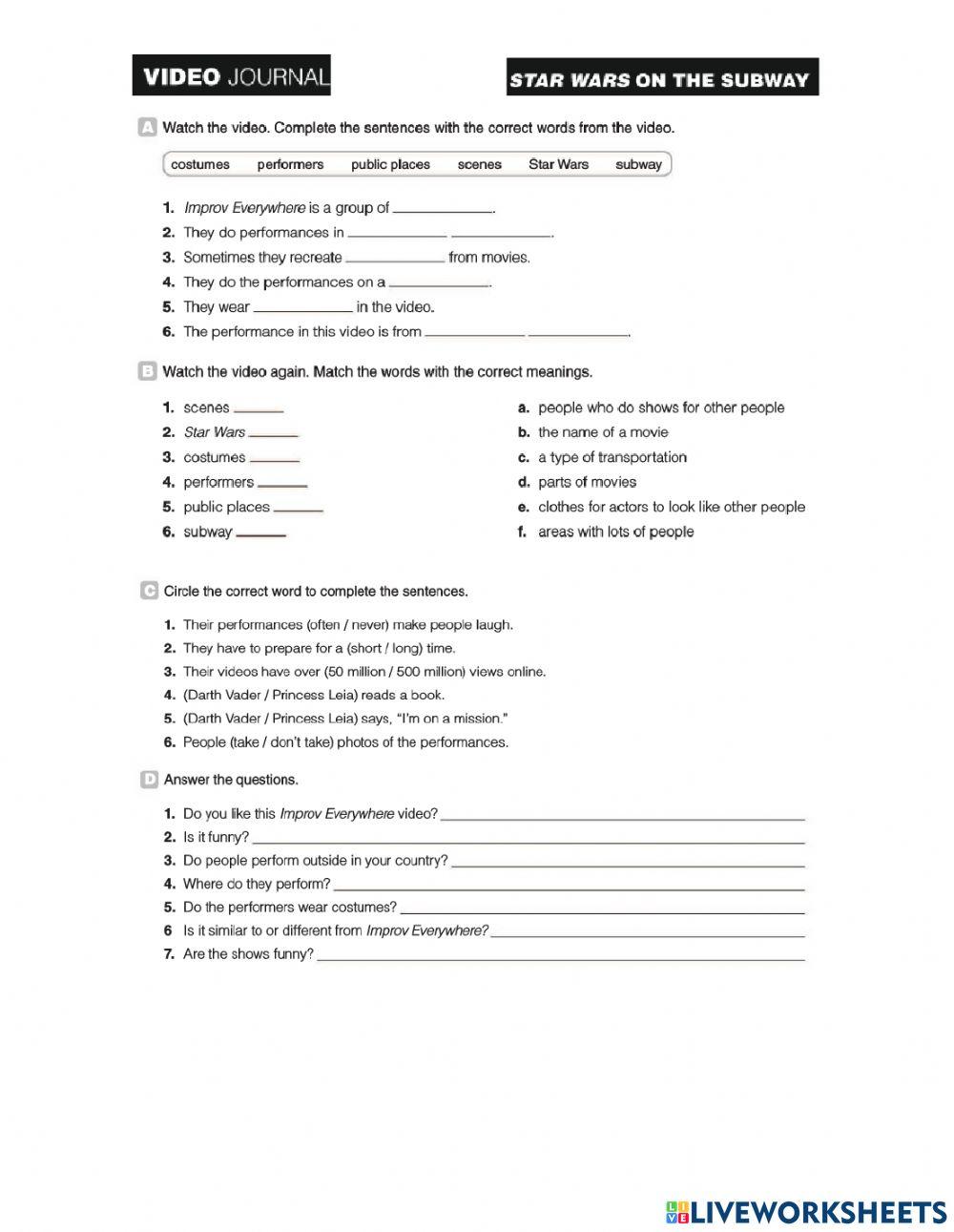 A003 Video Journal Unit 6 