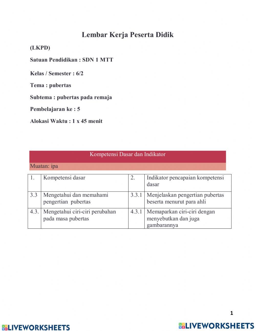 Lkpd kls 6