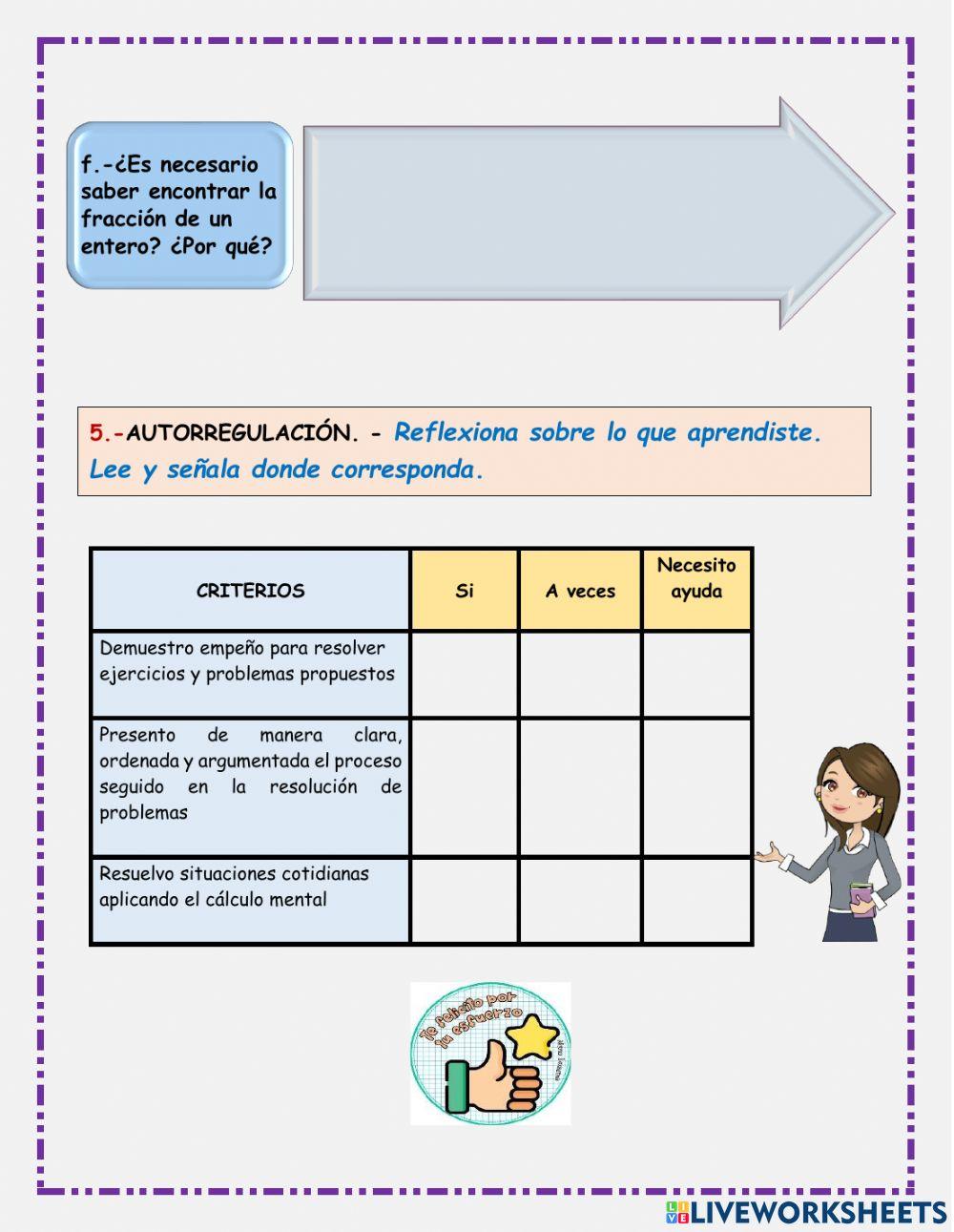 Evaluación de matemática
