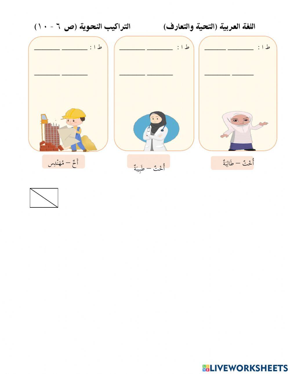 التحية والتعارف