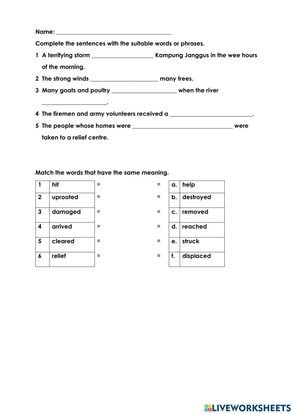 Unit 1 It's an emergency