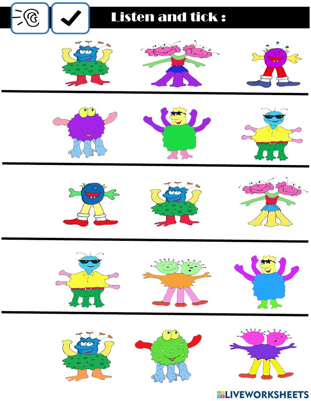 Listen and choose the correct picture