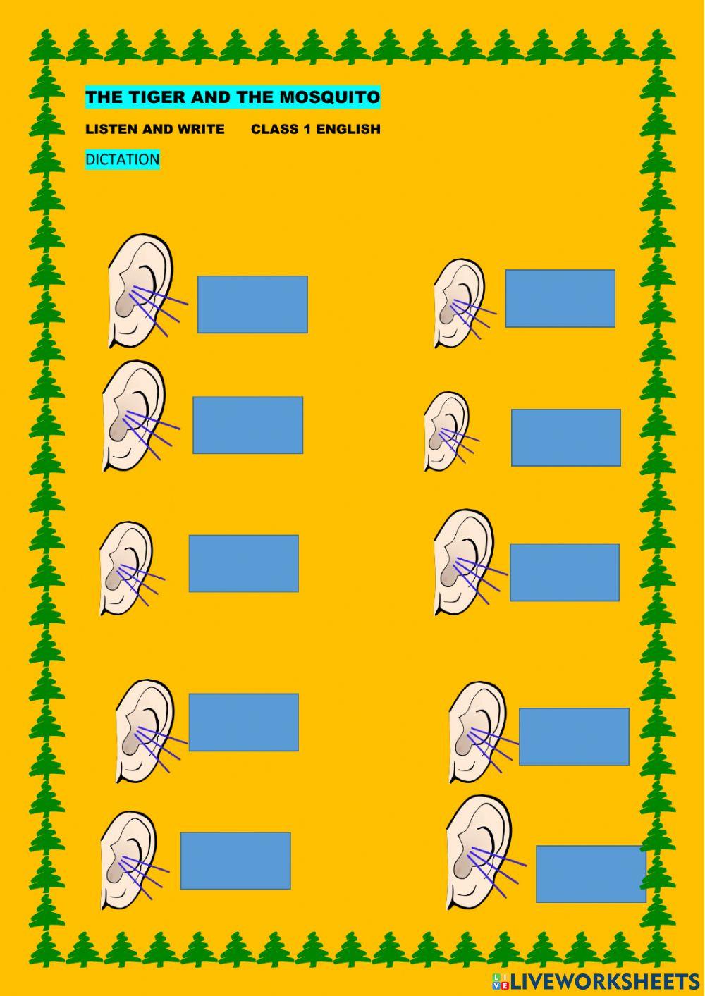 The tiger and the mosquito