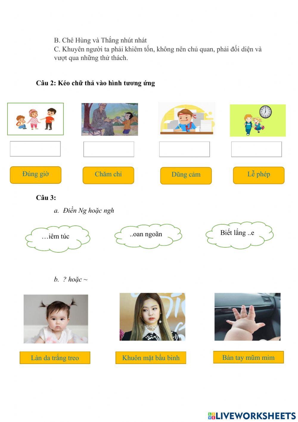 Tiếng Việt 1 Tuần 33