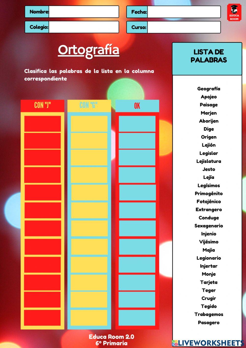 6º ud5 ortografía lengua
