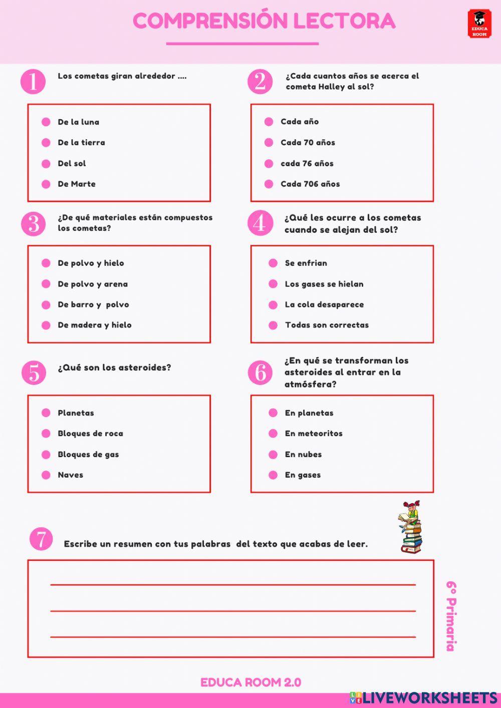 6º ud5 comprensión lectora lengua