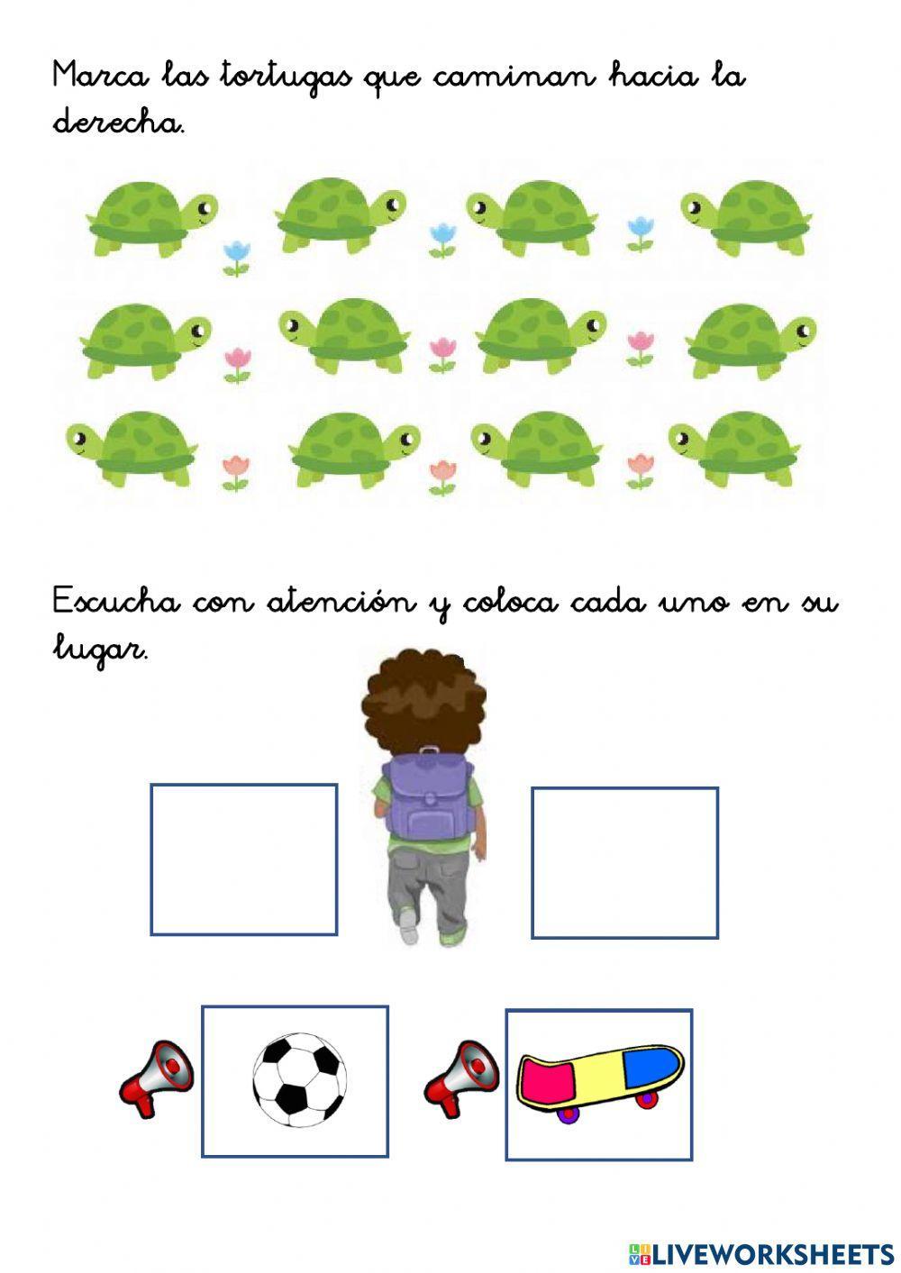 MATE 1º Izquierda y derecha