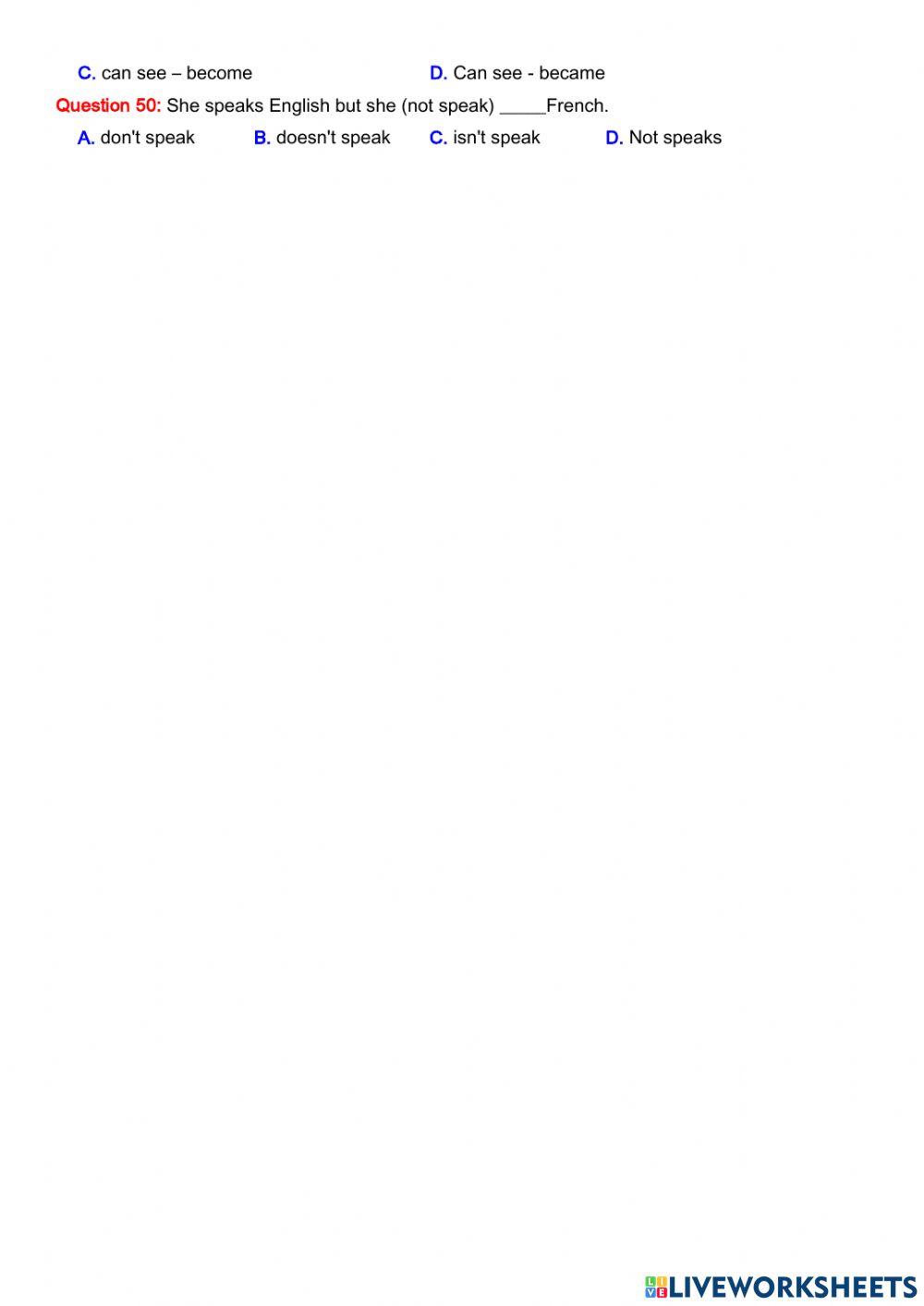 Thì của động từ phần 6