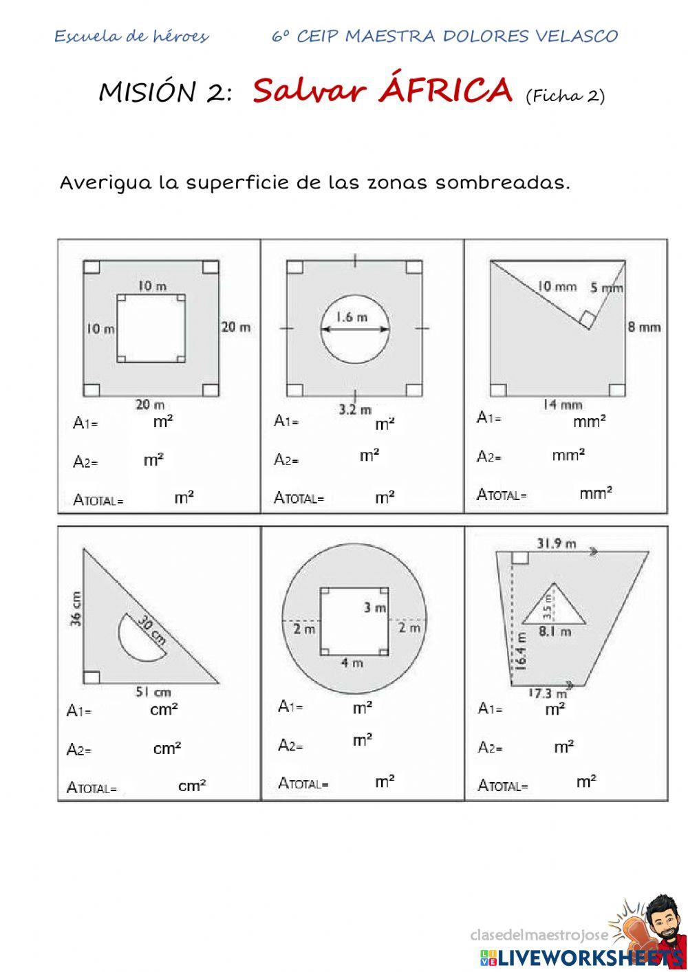 Áreas de figuras compuestas