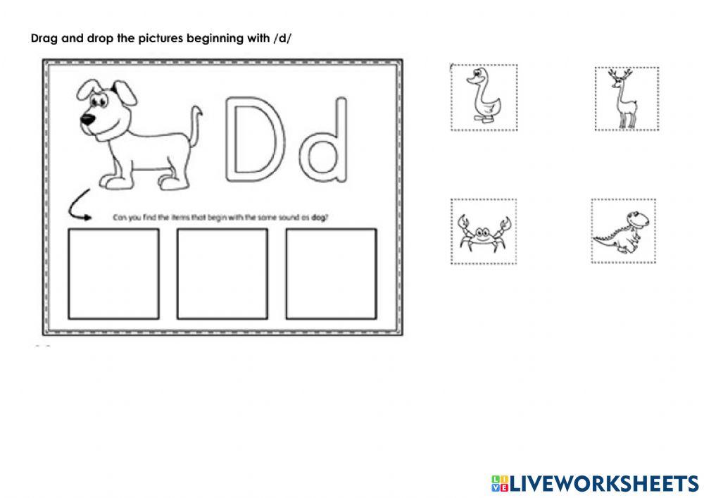 Jolly Phonics letter sound D