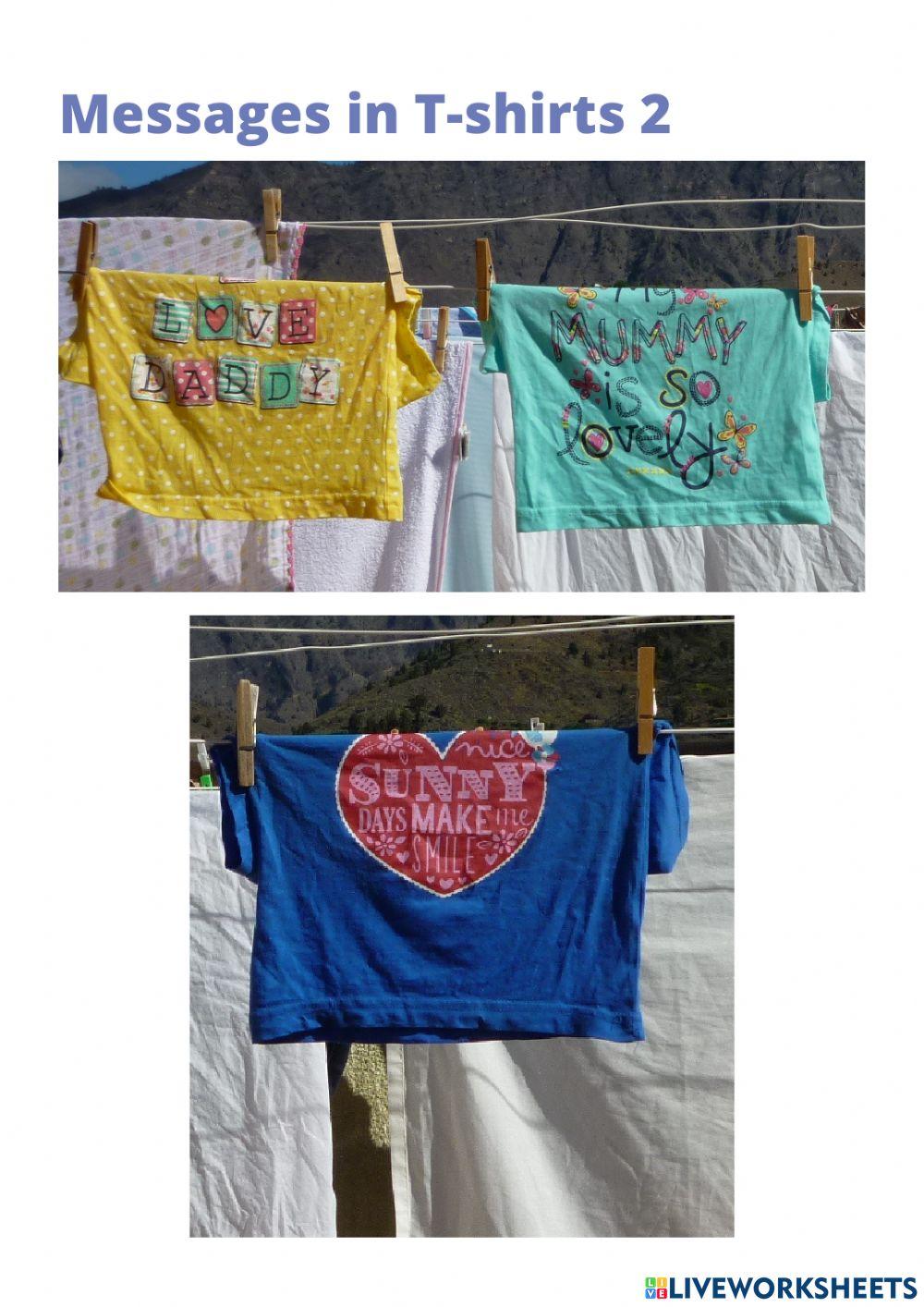 Messages in T-shirts