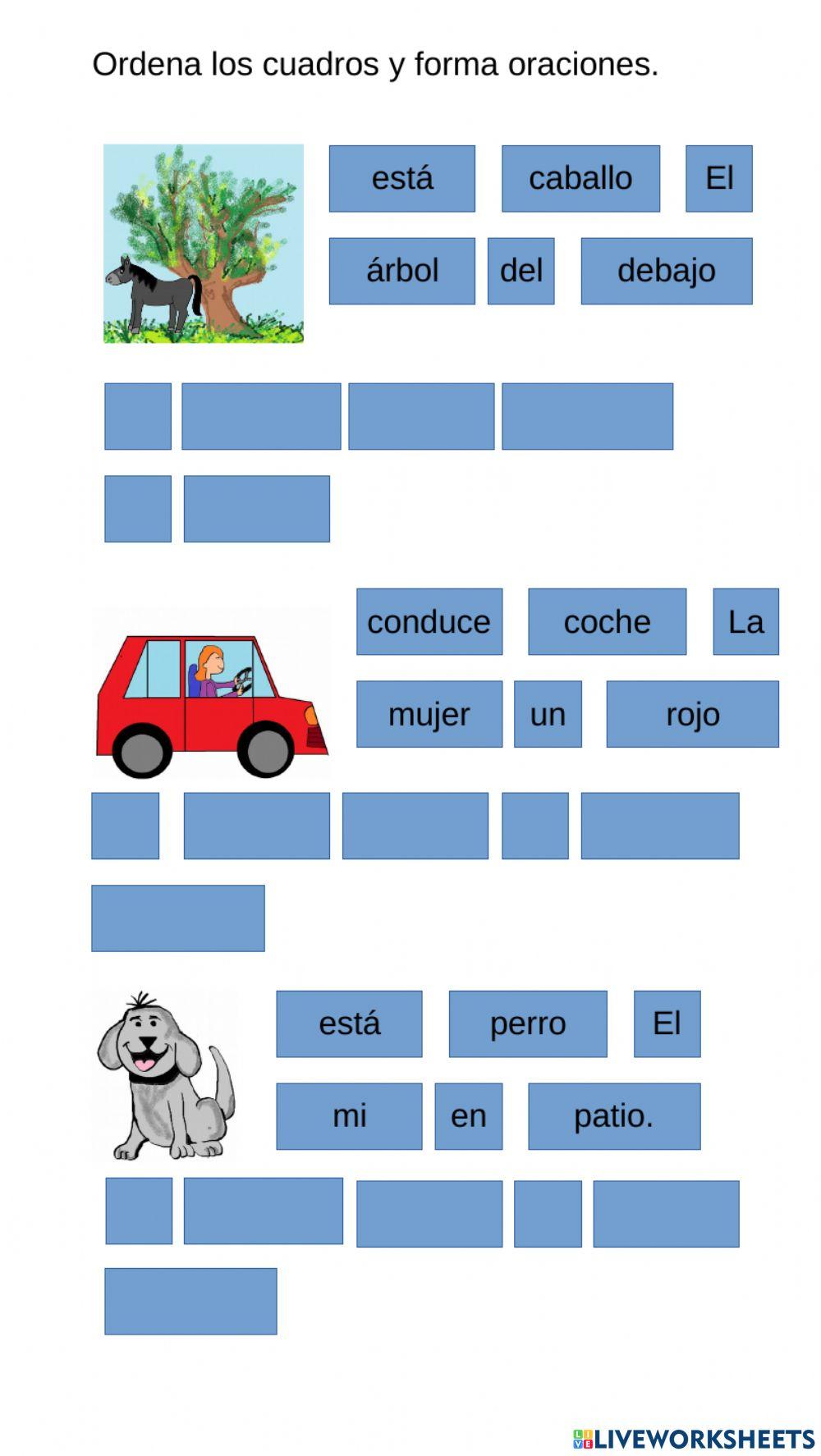 Formación de oraciones